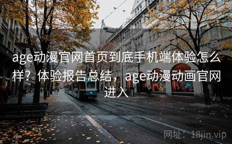 age动漫官网首页到底手机端体验怎么样？体验报告总结，age动漫动画官网进入