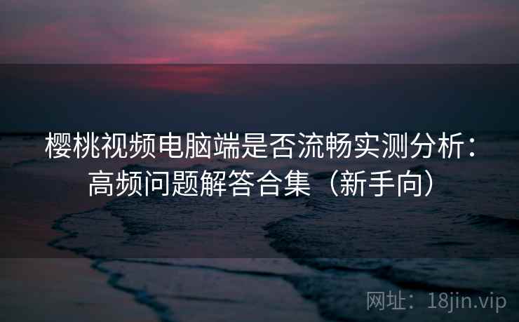 樱桃视频电脑端是否流畅实测分析：高频问题解答合集（新手向）