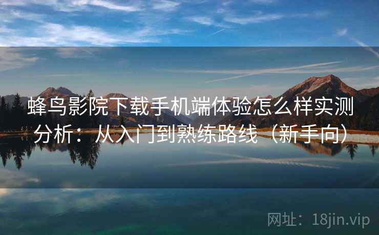 蜂鸟影院下载手机端体验怎么样实测分析：从入门到熟练路线（新手向）