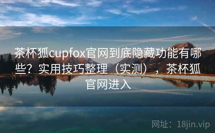 茶杯狐cupfox官网到底隐藏功能有哪些？实用技巧整理（实测），茶杯狐官网进入
